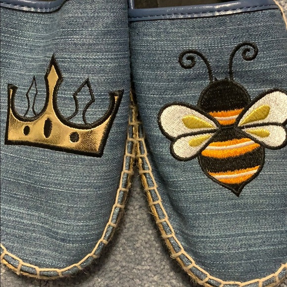 Queen Bee Circus By Sam Edelman SlipOns 8.5 denim - Picture 4 of 4
